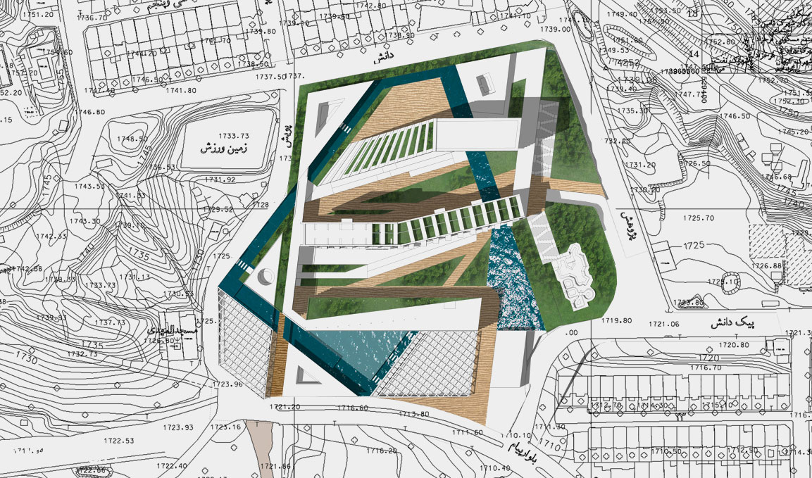 Site plan as an Architectural Document of Behrood Residential Complex in Tehran, Iran